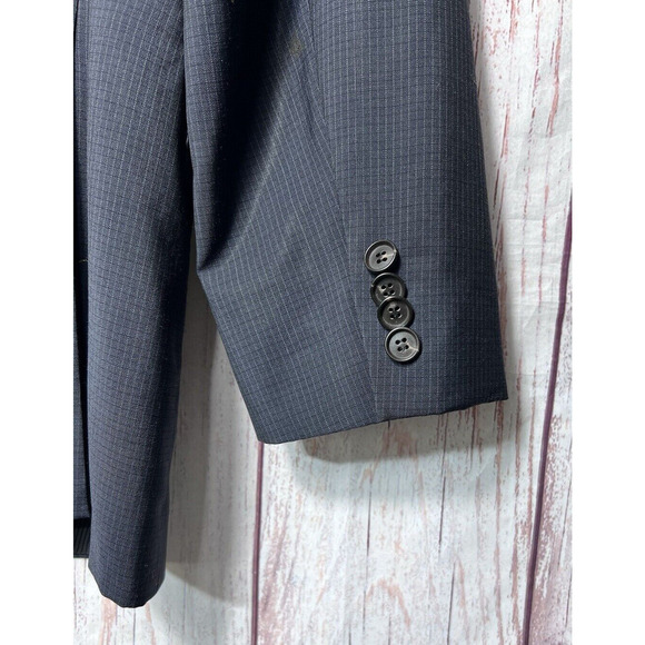 Lanificio Tesse Biella Exclusive For HUGO BOSS Men's Sports Coat Navy Size 40R - Picture 3 of 8